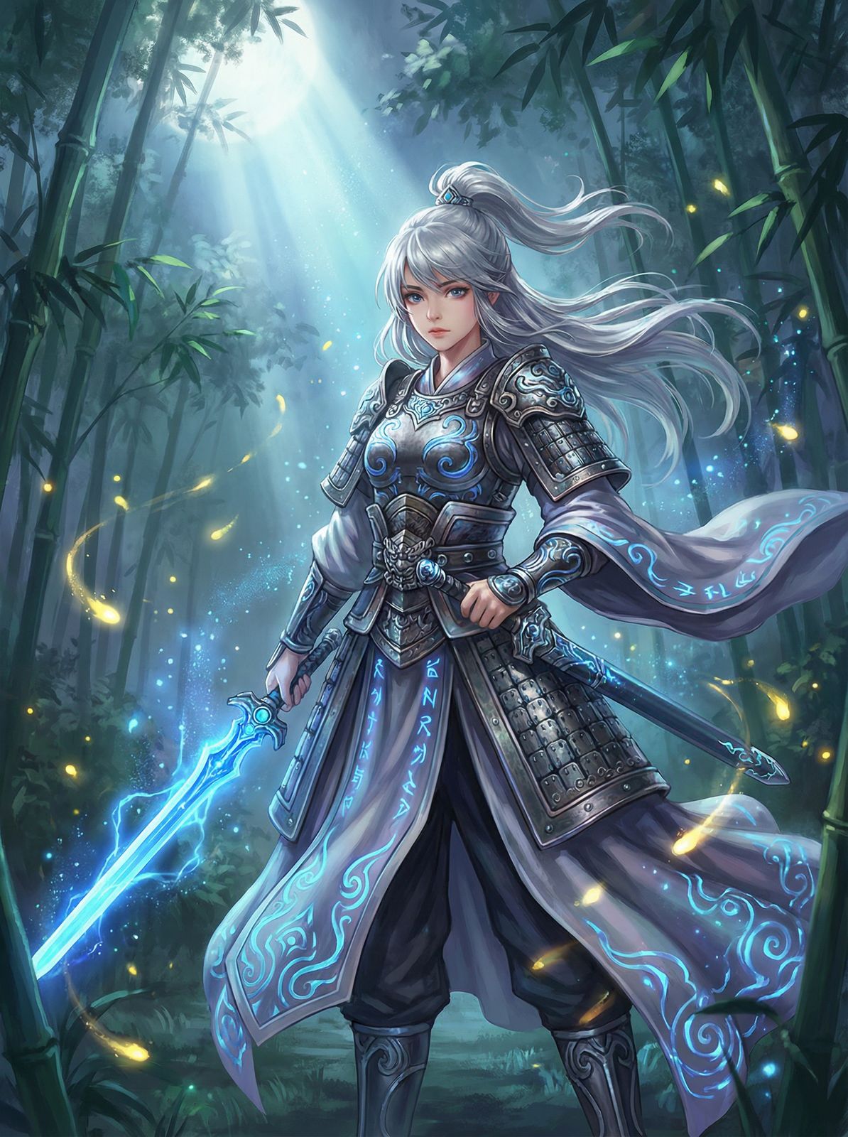 雨后小故事动漫-银甲战姬竹林秘境篇